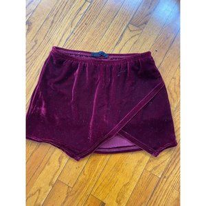 Velvet Mini Skort